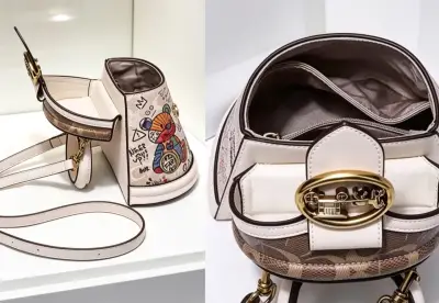 Bolso de mano con diseño gráfico - miniatura 2