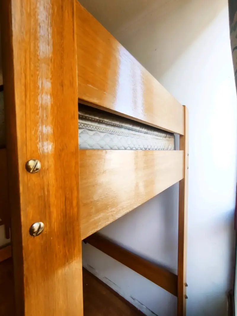 Cama alta de madera más colchón - 2