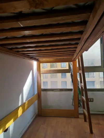 Cama alta de madera más colchón - miniatura 4