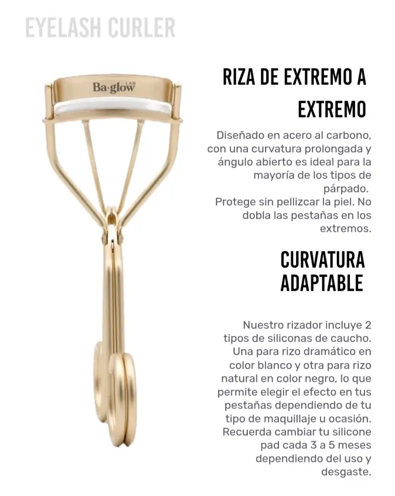 Rizador de pestañas dorado - 1