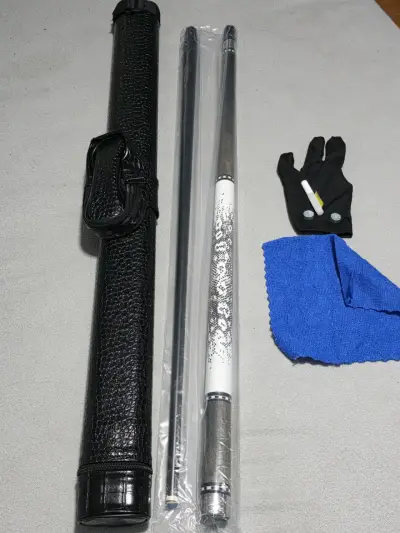 Taco de pool de fibra de carbono + funda + extra - miniatura 1