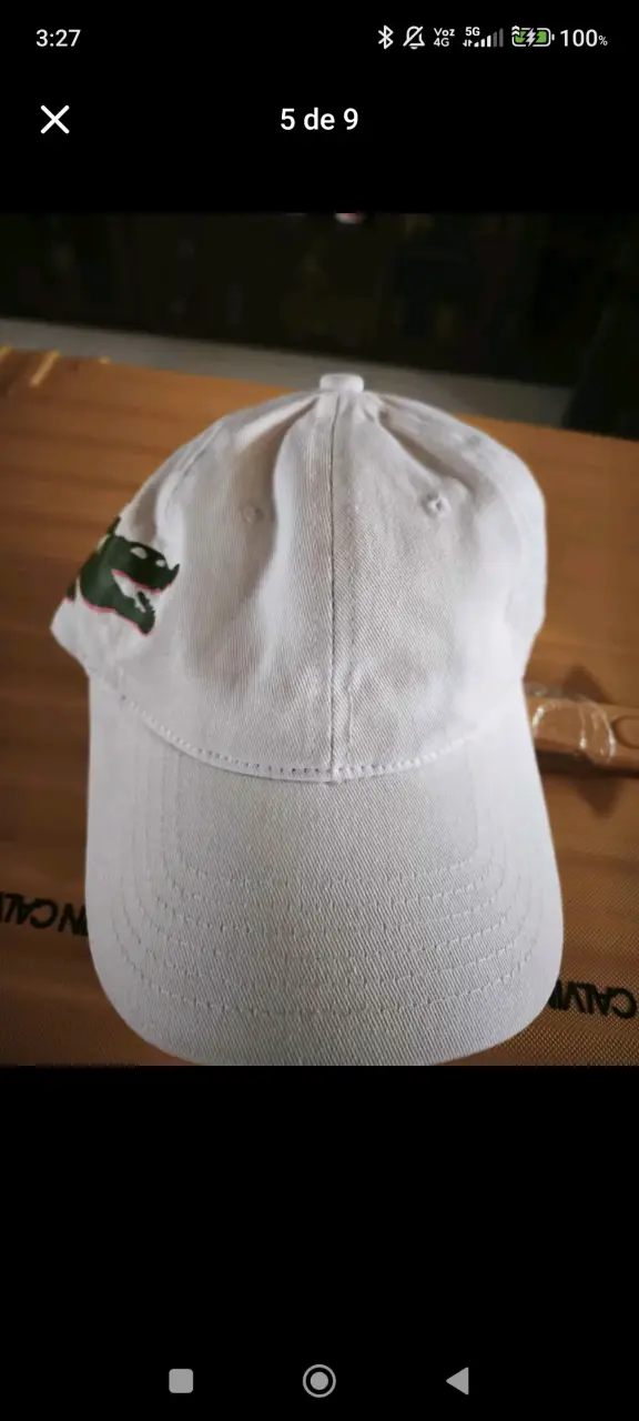 Gorra blanca lacoste - 2