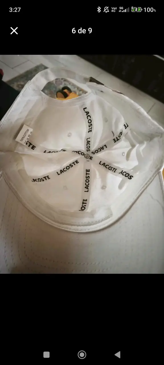 Gorra blanca lacoste - 3