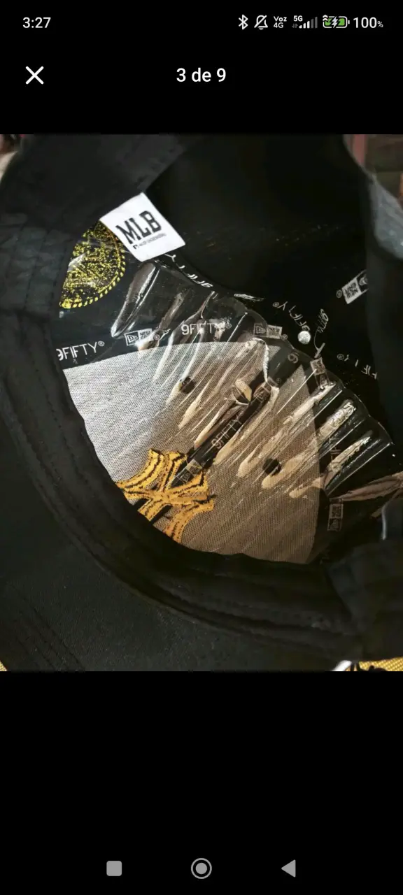Gorra negra logo new york - 3