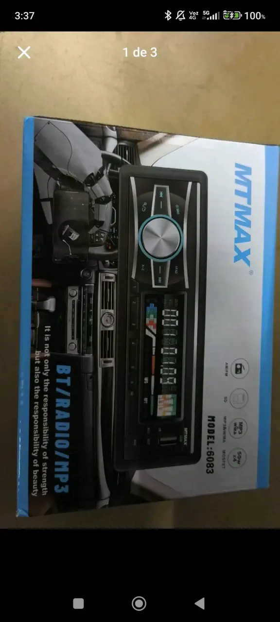 Radio para auto MTMAX BT/MP3 - 1