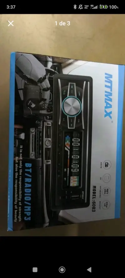 Radio para auto MTMAX BT/MP3 - miniatura 1
