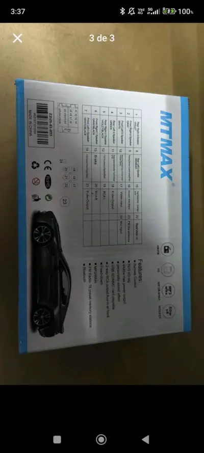 Radio para auto MTMAX BT/MP3 - miniatura 3