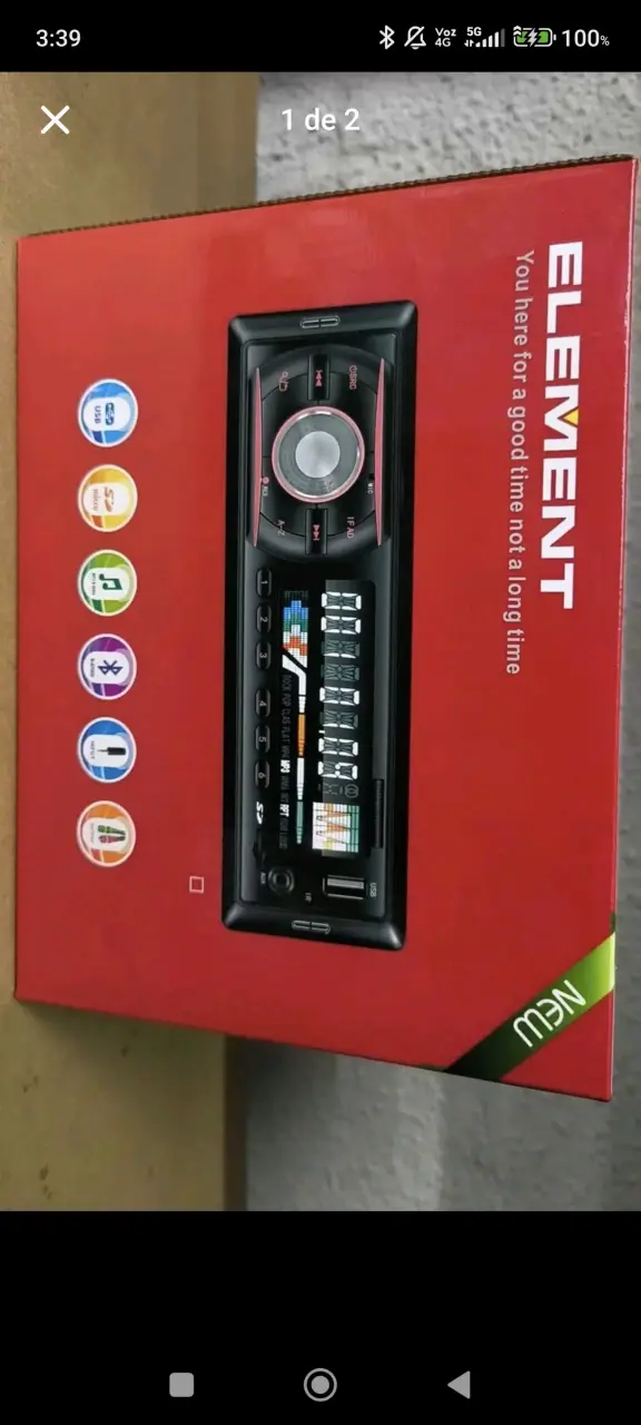 Radio para auto ELEMENT nueva - 1