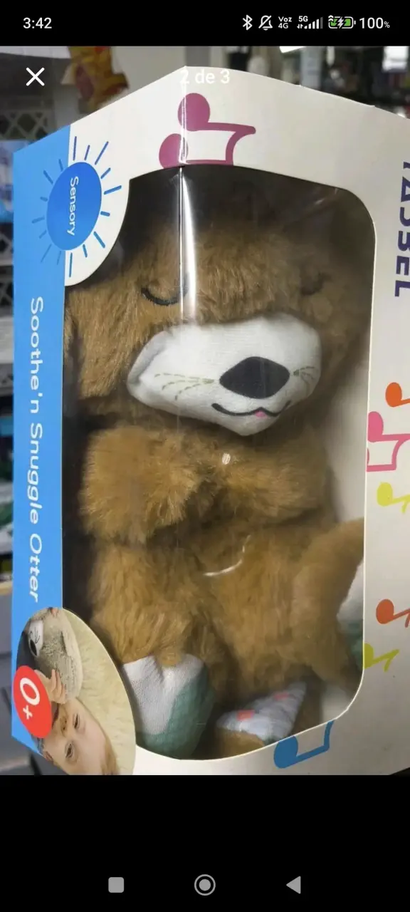 Peluche musical nutria para bebé - 1