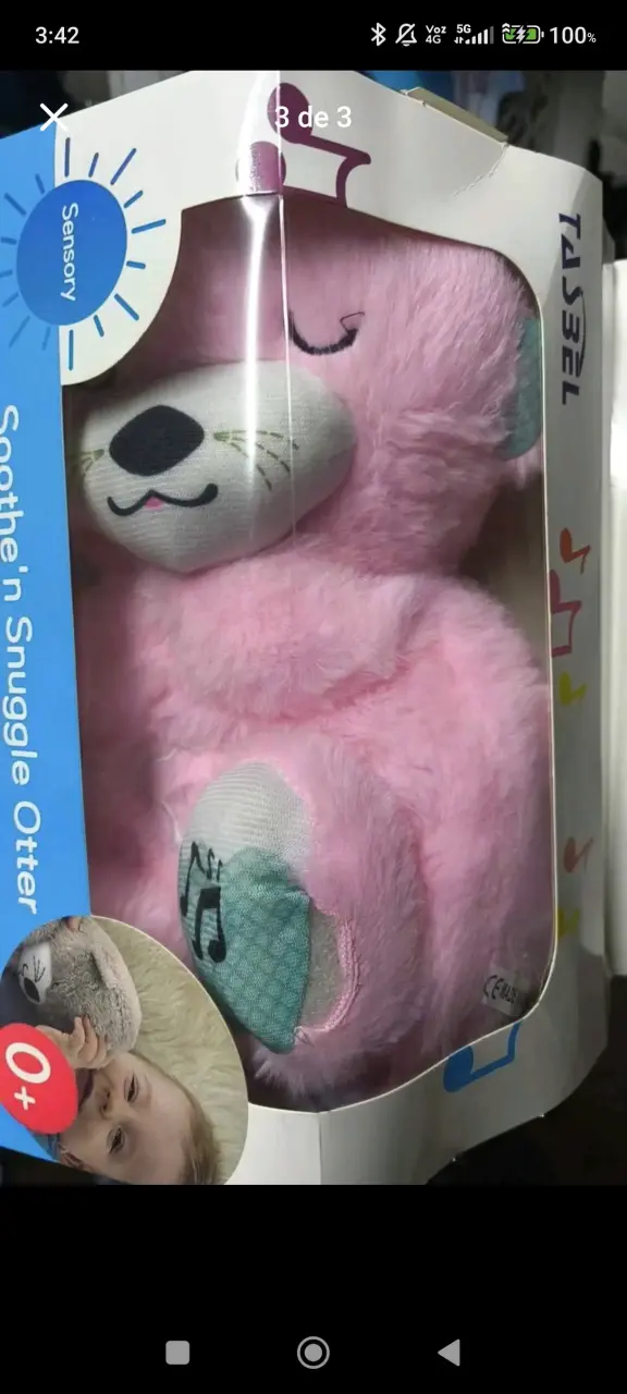 Peluche musical nutria para bebé - 2