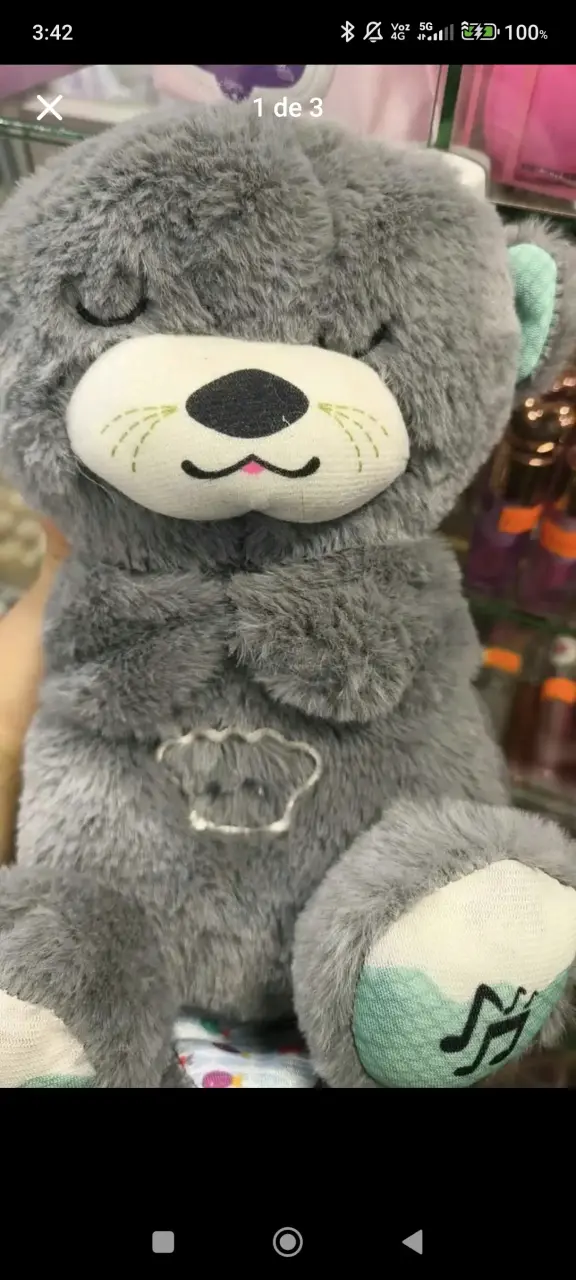 Peluche musical nutria para bebé - 3