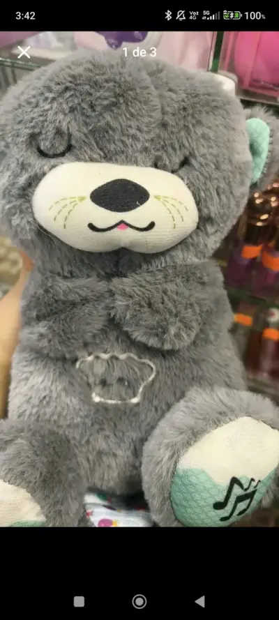 Peluche musical nutria para bebé - miniatura 3