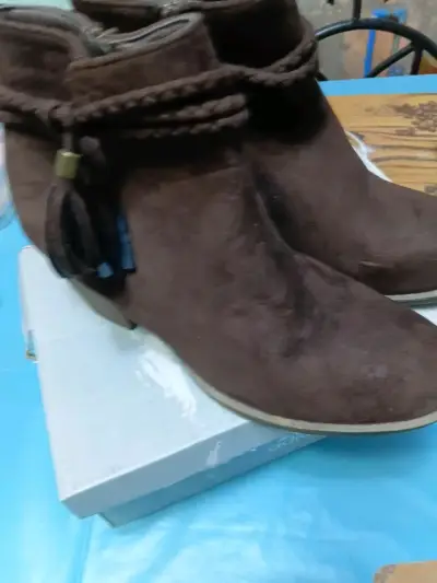 Botines de gamuza marrón - miniatura 2