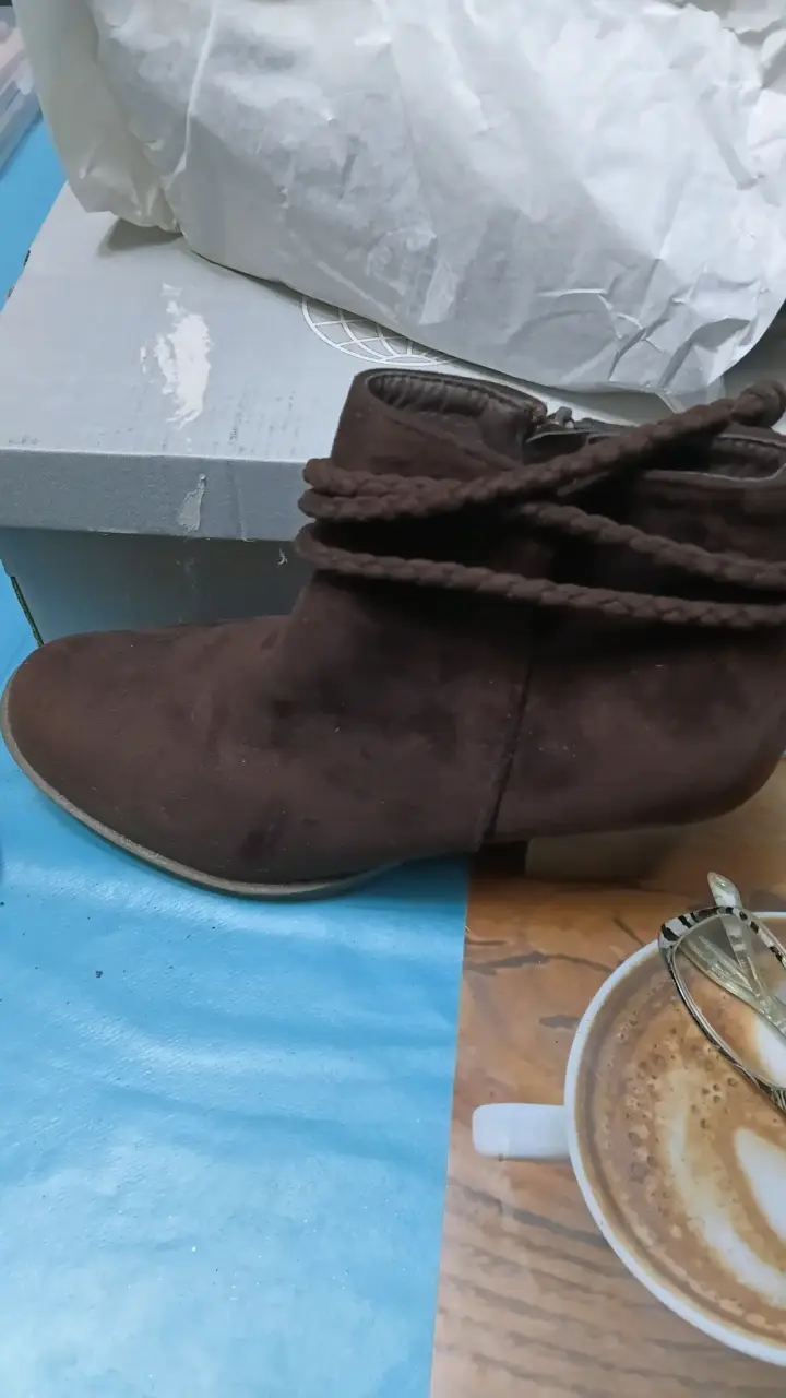 Botines de gamuza marrón - 6