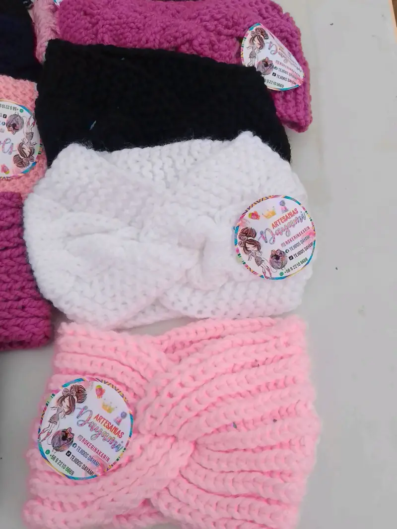 Cintas tejidas para el cabello ropa de bebe - 2