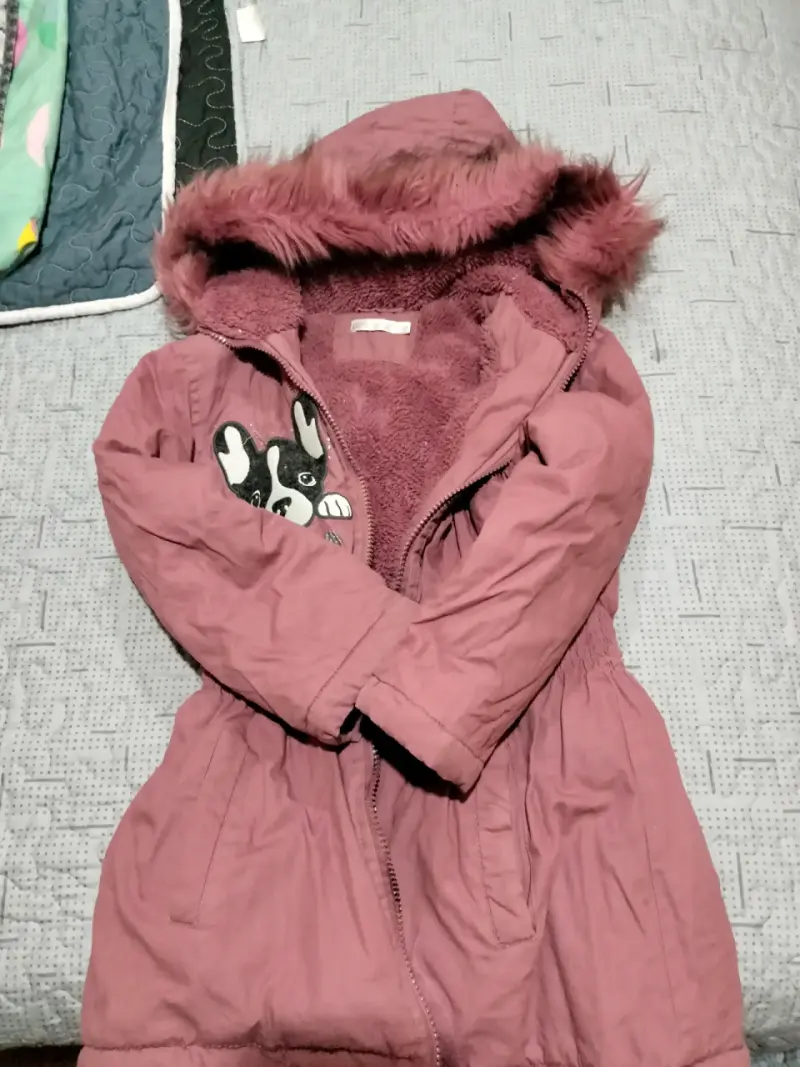 Chaqueta infantil rosa con diseño - 3