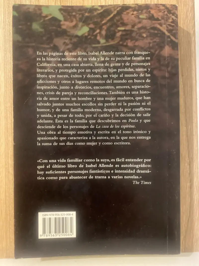 Libro 'La suma de los días' - Isabel Allende - 2