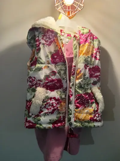 Chaqueta infantil floral y jardinera limonada - miniatura 3