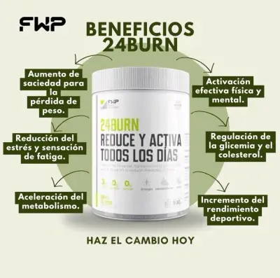 Suplemento 24Burn 500g - miniatura 1