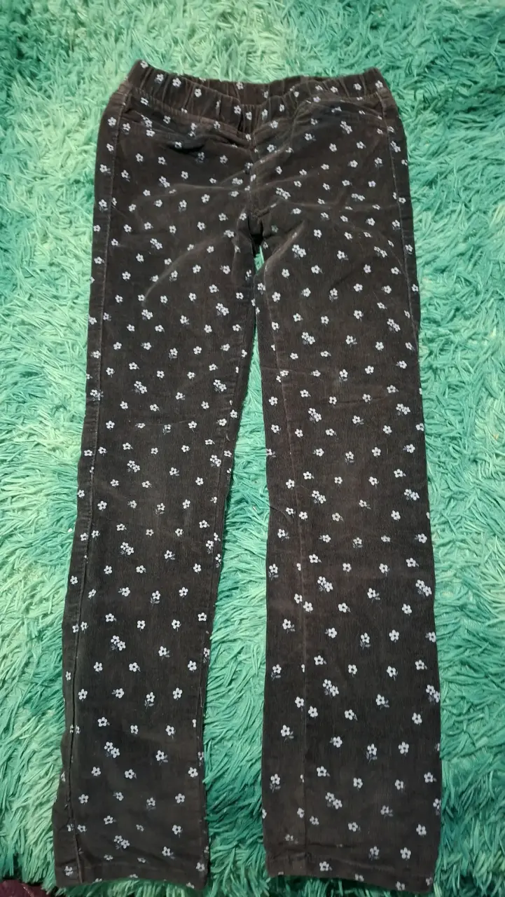 Pantalones infantiles florales