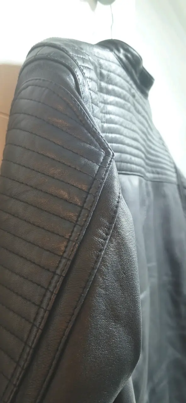 Chaqueta de cuero negra Klaas - 1