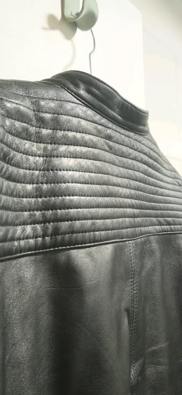 Chaqueta de cuero negra Klaas - 5