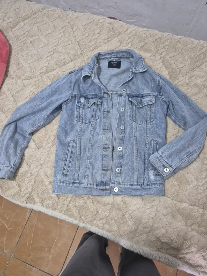 Chaqueta de mezclilla azul