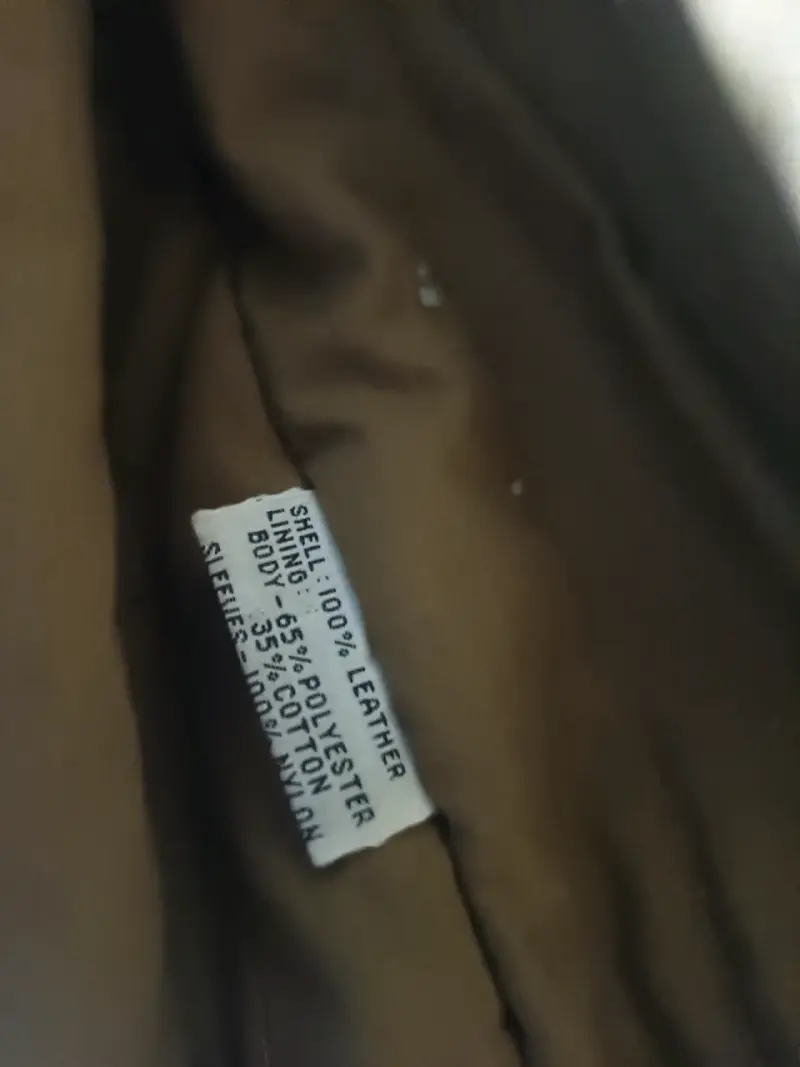 Chaqueta de cuero marrón aeropostale - 2