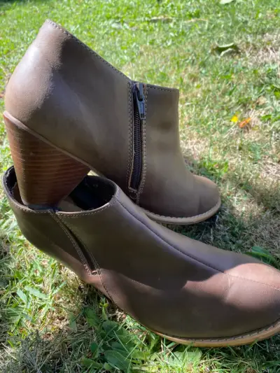 Botines de cuero marrón - miniatura 4