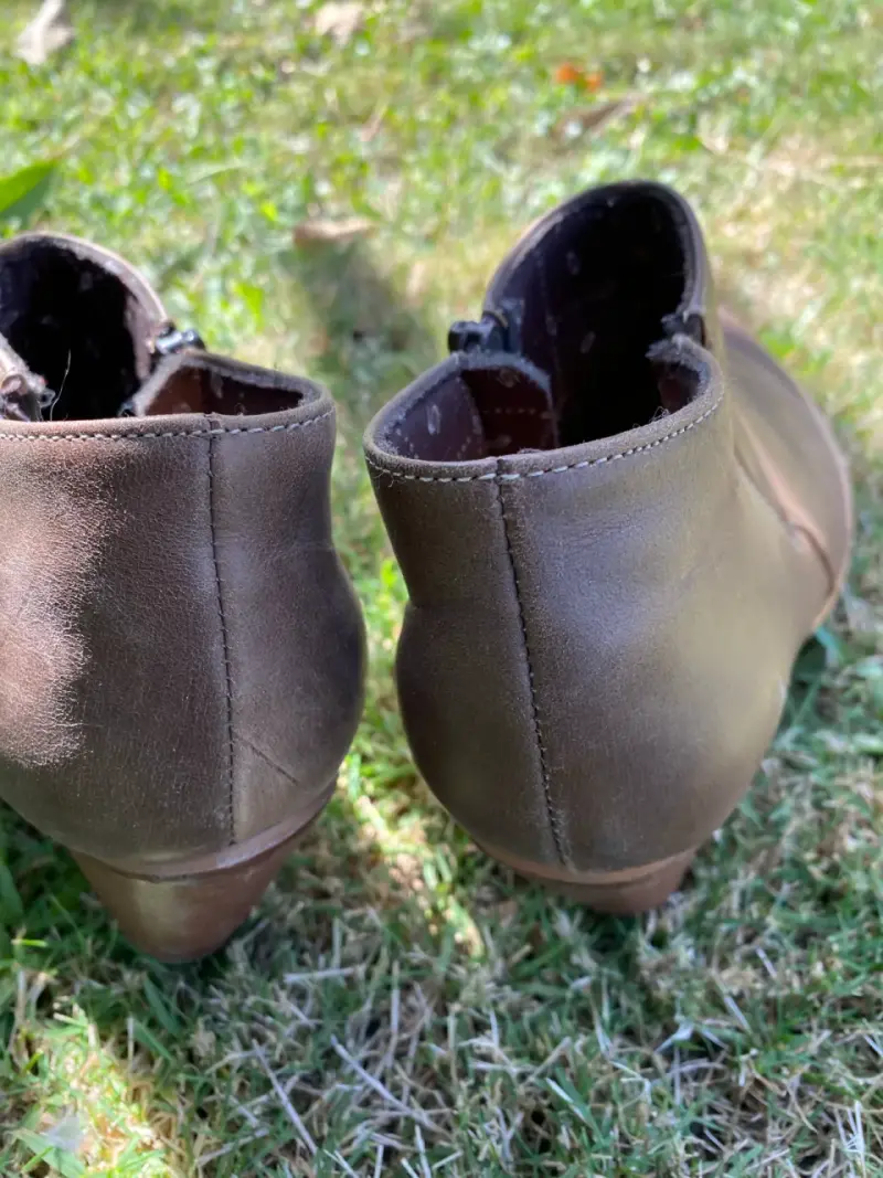 Botines de cuero marrón - 5