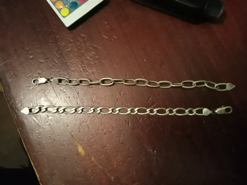 Cadenas de eslabones de plata 925