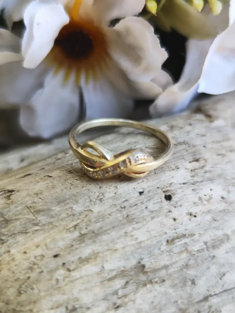 Anillo elegante con piedra negra - 2