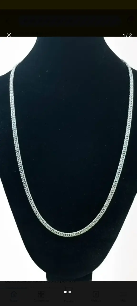 Cadena plata elegante - 1