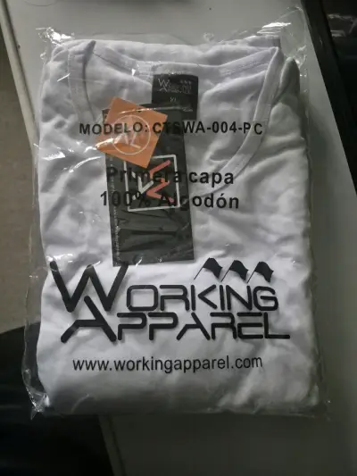Polera blanca Working Apparel XL - miniatura 1