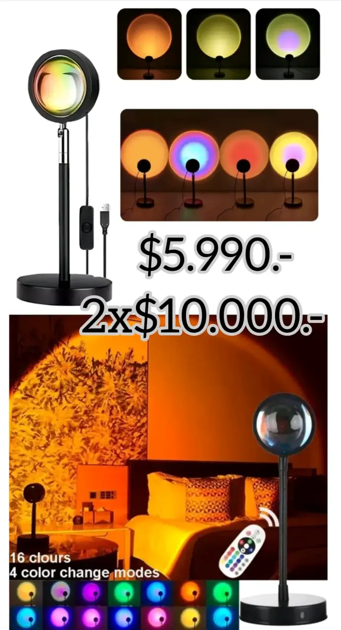 Lámpara proyector LED RGB