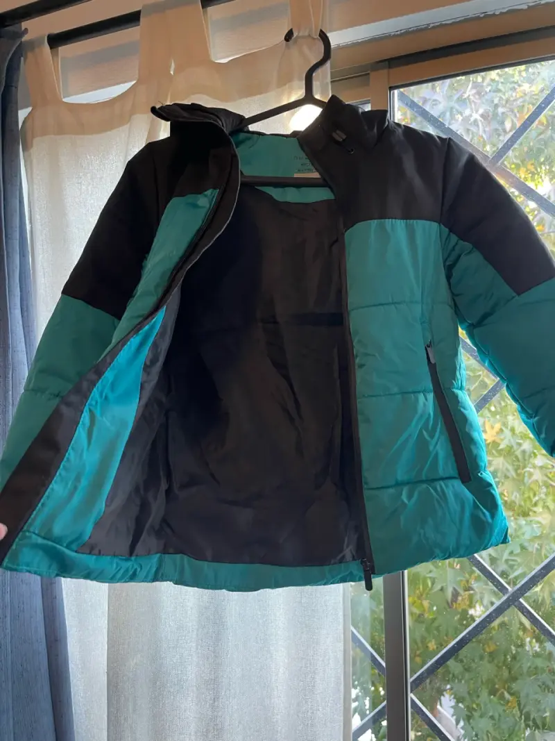 Parka bicolor con capucha - 2