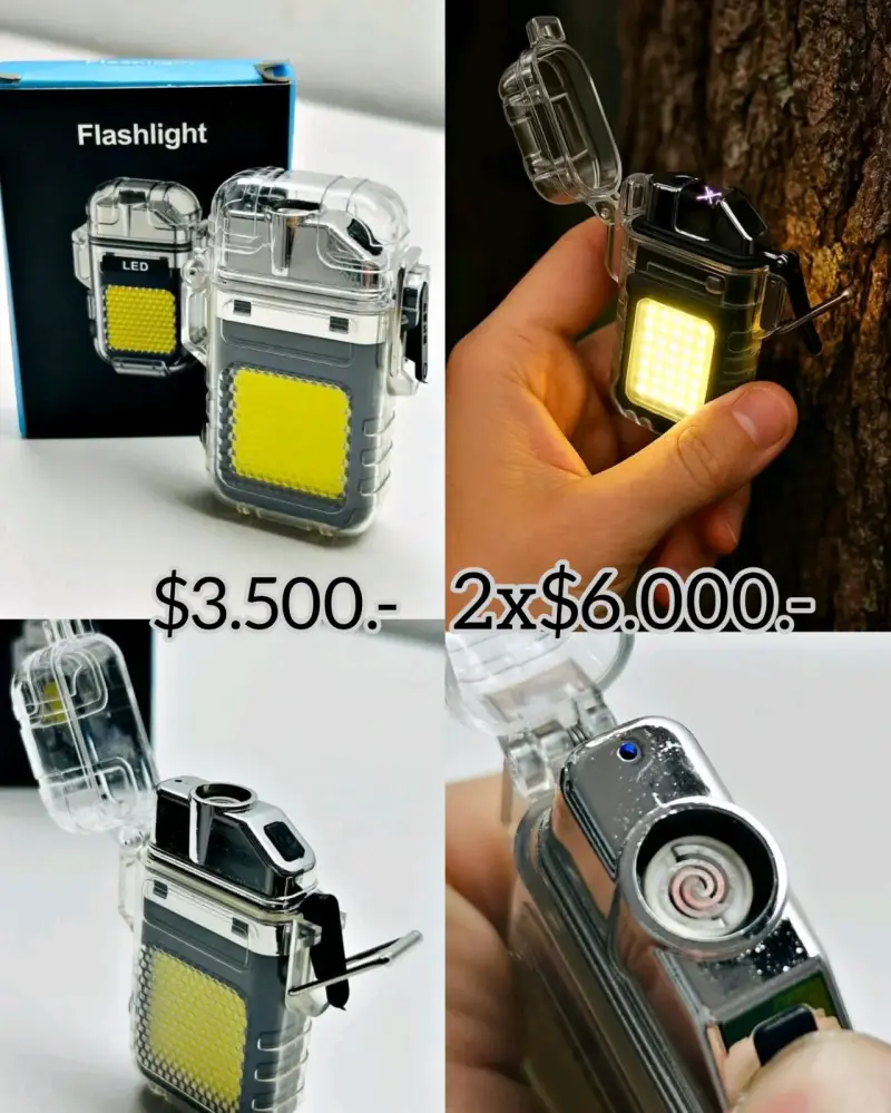 Encendedor con linterna LED