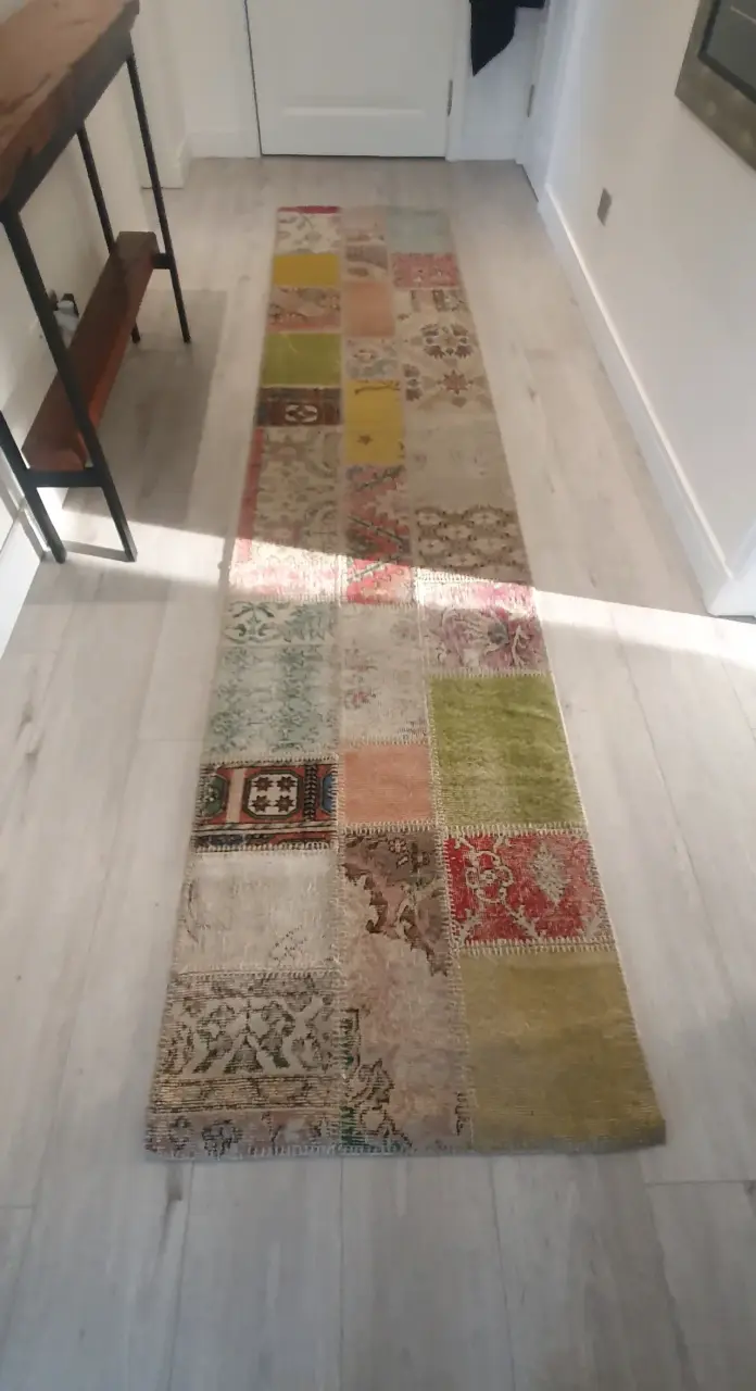 Pasillo alfombra lana patchwork estambul colores - 3