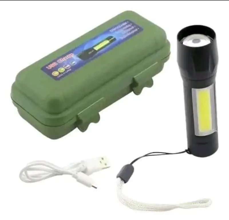 Linterna LED recargable con estuche - 2