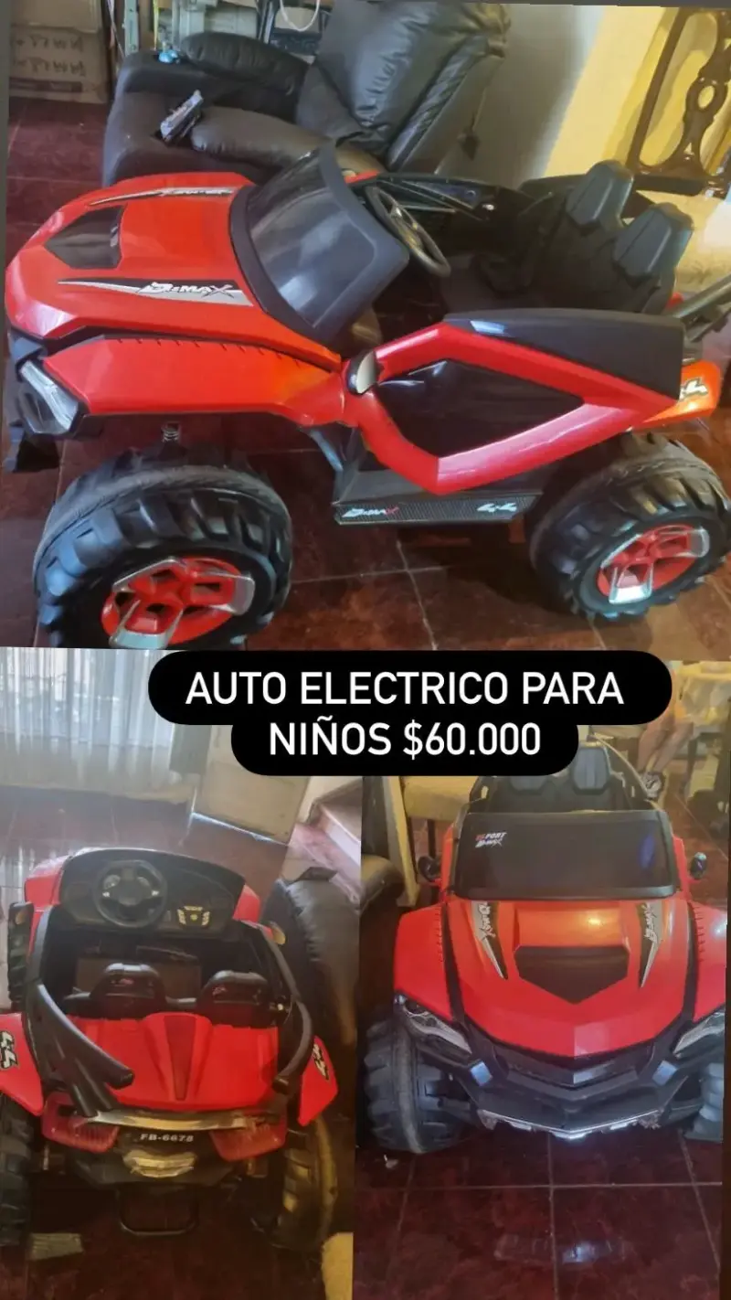 Auto eléctrico para niños rojo