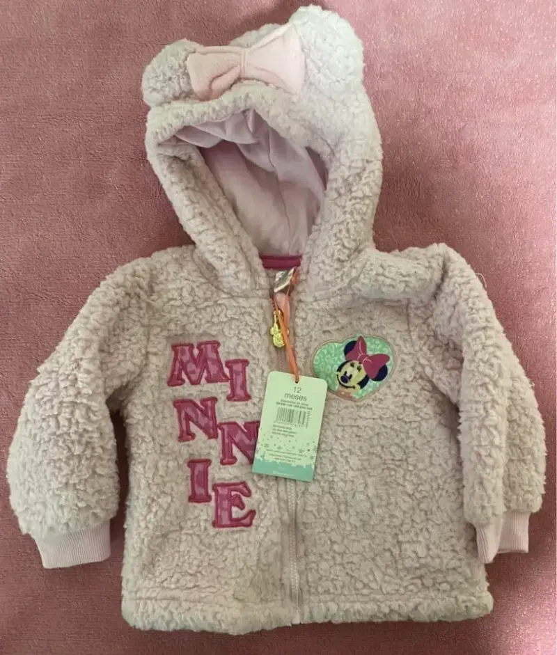 Chaqueta bebé Minnie peluda