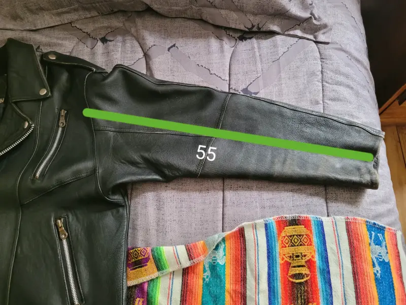 Chaqueta de cuero negra con cierre - 3