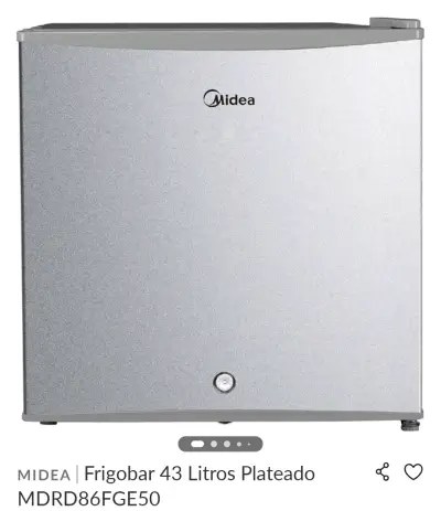 Frigobar Midea 43 litros plateado - miniatura 1