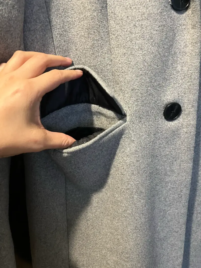 Abrigo gris elegante - 4