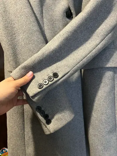 Abrigo gris elegante - miniatura 5