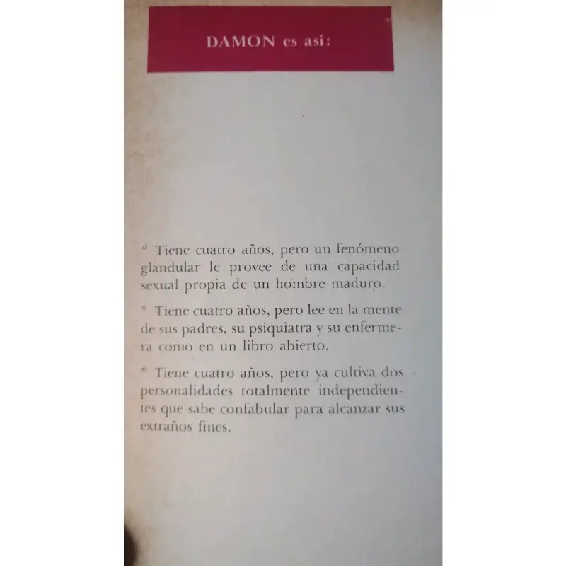 Damon de C. Terry Cline. Terror Psicológico - 2