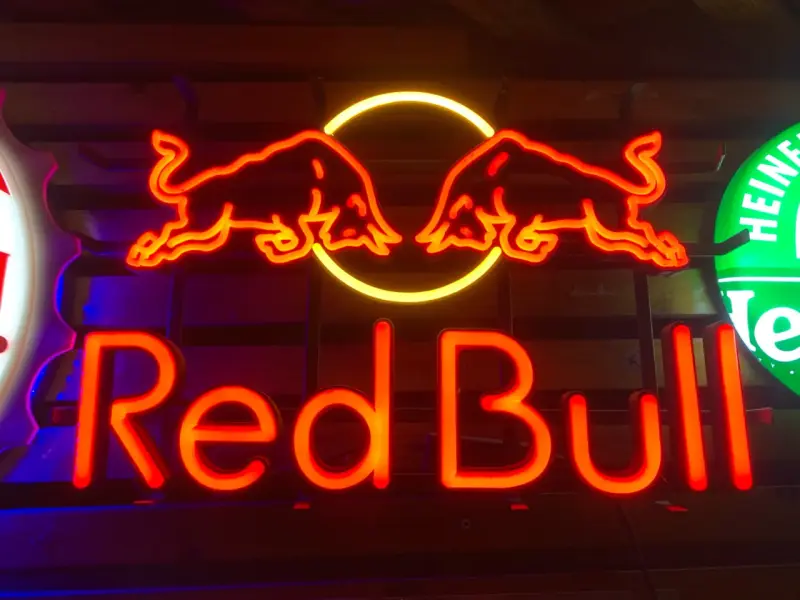 Letrero de neón Red Bull