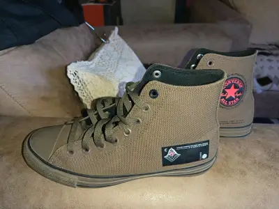 Zapatillas verde militar Converse altas - miniatura 4