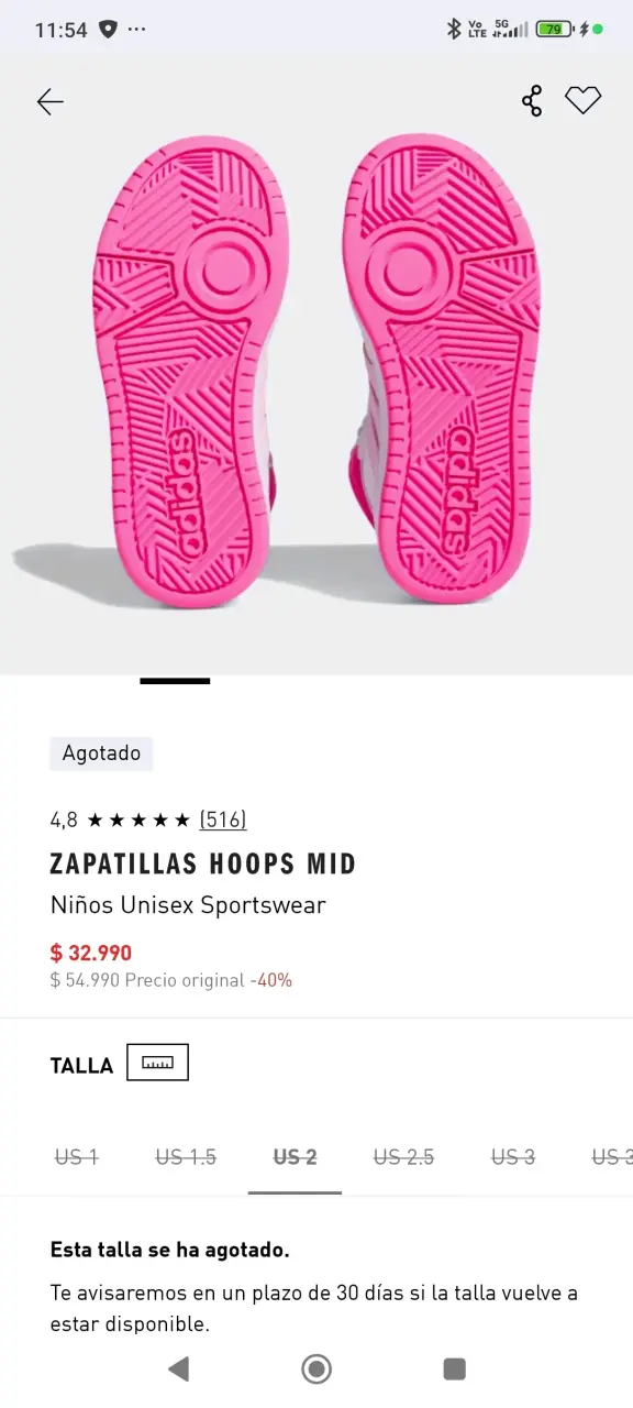 Zapatillas deportivas blancas y rosadas - 3