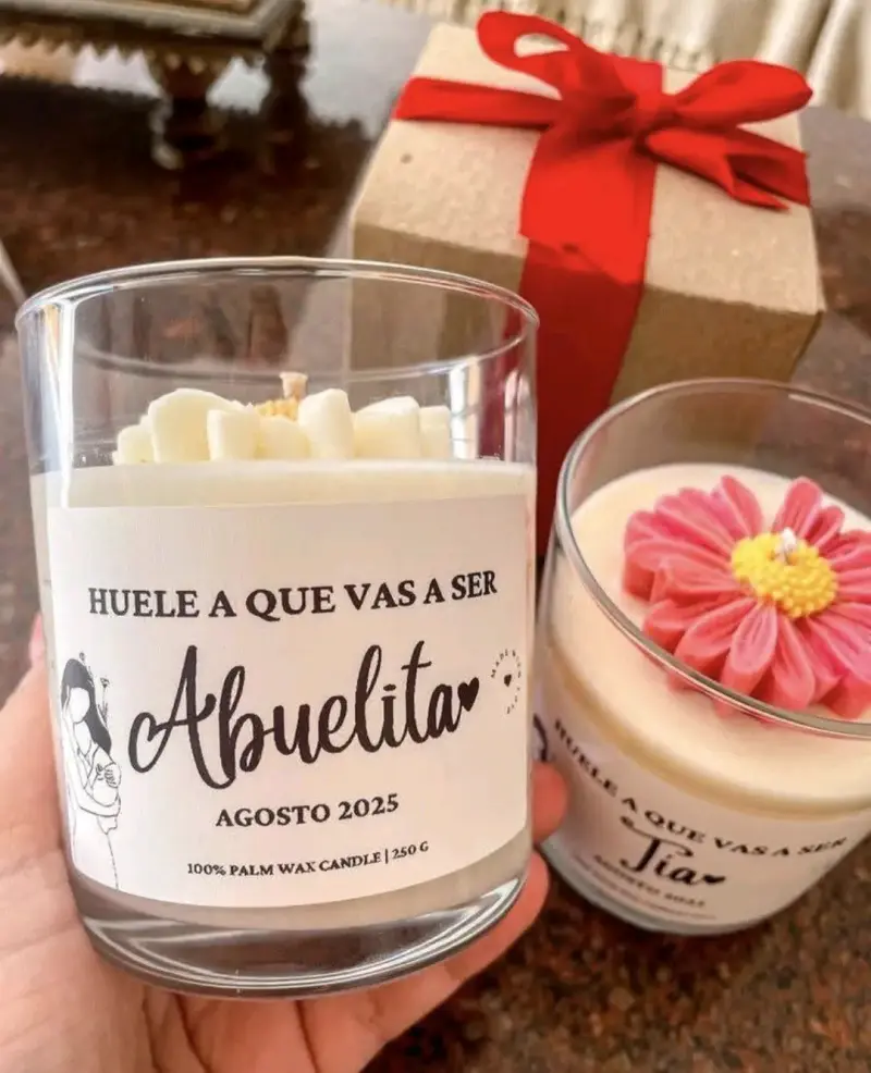 Vela De Cera De Soja Personalizada
